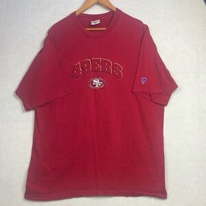 Vintage 90s San Francisco 49ers Men’s XXL Single Stitch T Shirt Embroidered Logo